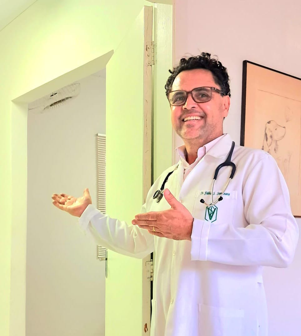 Dr. Fabio S. Stevanato em atendimento